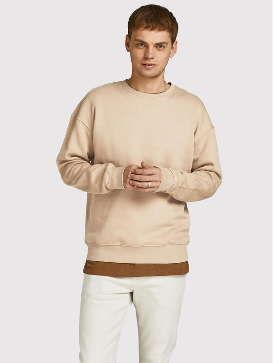 Jack & Jones Bluza Star 12208182 Beżowy Regular Fit