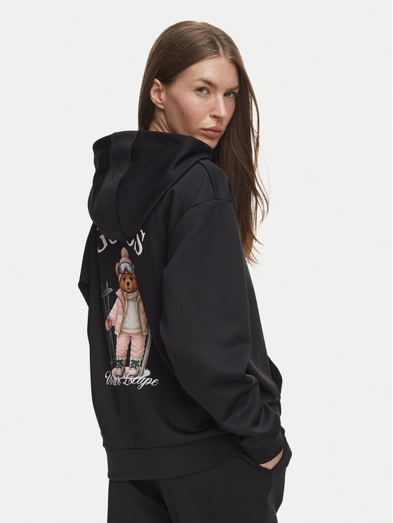 Guess Bluza V6BQ17 K6354 Czarny Oversize