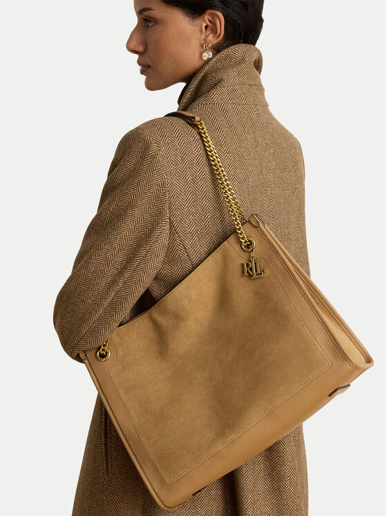LAUREN RALPH LAUREN Torebka 431980176003 Brązowy jasny