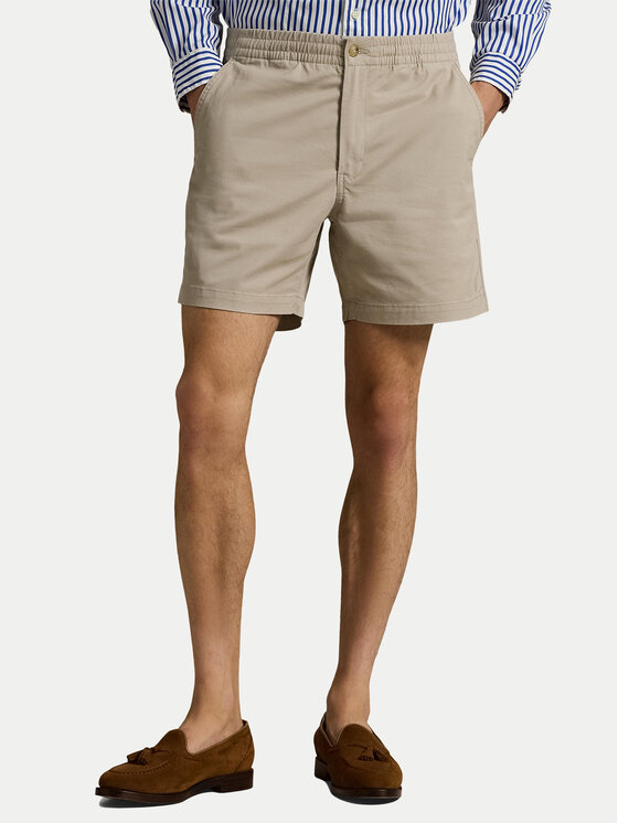 Polo Ralph Lauren Szorty materiałowe Prepster 710644995 Beżowy Classic Fit