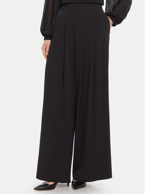 Rinascimento Spodnie palazzo CFC0125495003 Czarny Wide Leg