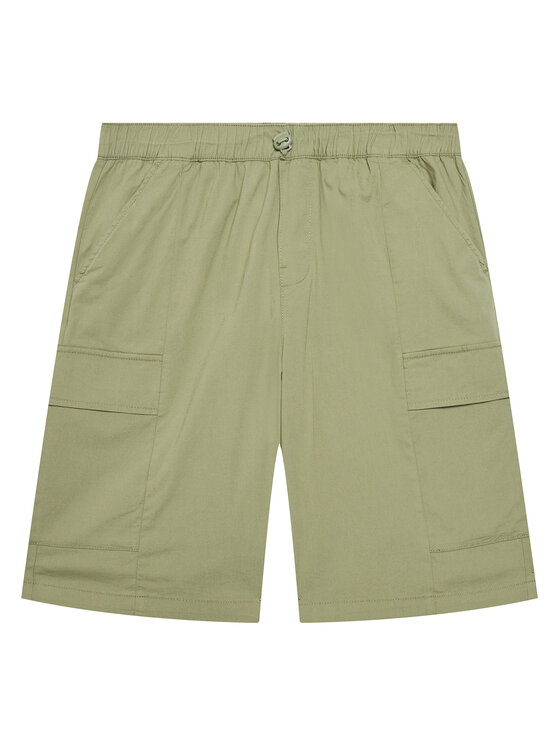 United Colors Of Benetton Szorty materiałowe 4L2VC9046 Zielony Regular Fit
