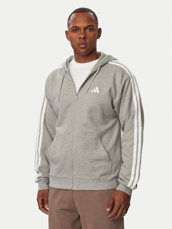 adidas Bluza Essentials 3-Stripes French Terry KY4173 Szary Regular Fit
