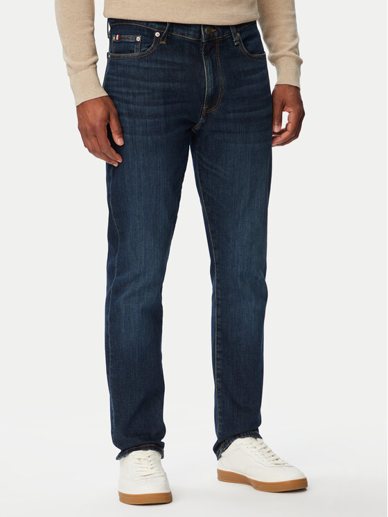 Tommy Hilfiger Jeansy Denton MW0MW43162 Granatowy Slim Fit