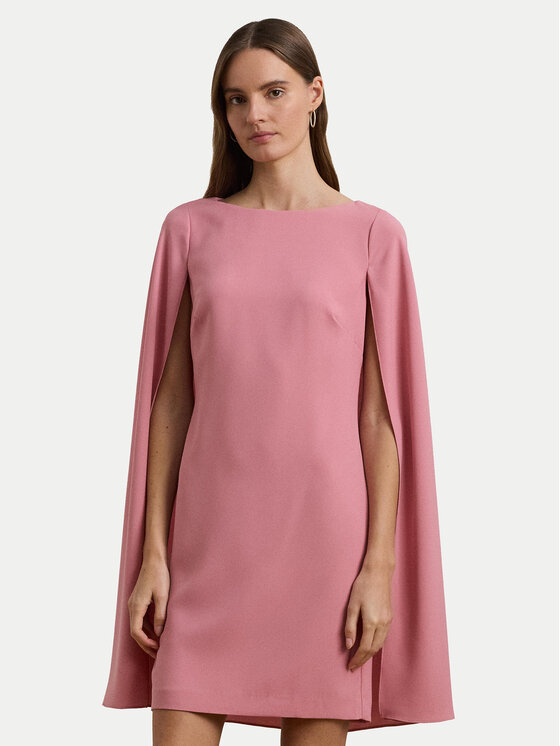 LAUREN RALPH LAUREN Sukienka koktajlowa 253855210034 Różowy Slim Fit