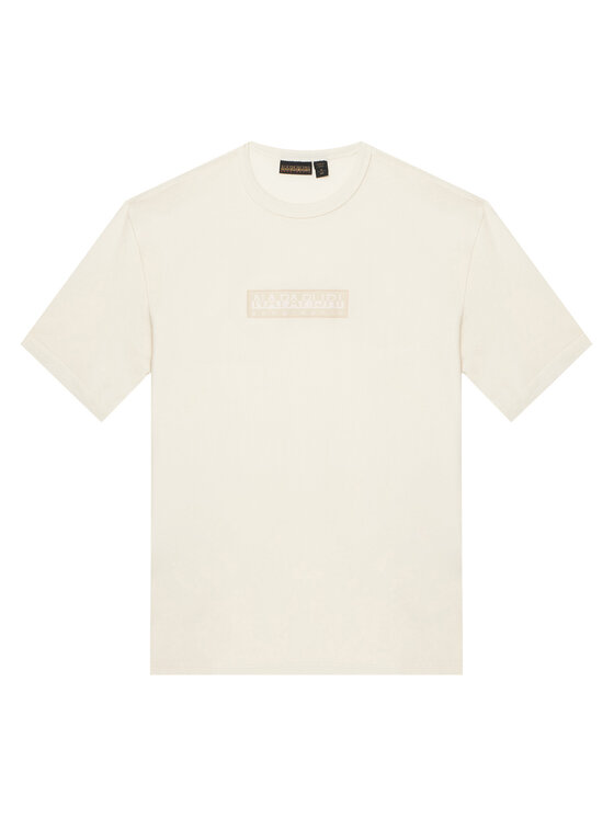 Napapijri T-Shirt S-New Box Logo NP0A4IFY Biały Loose Fit