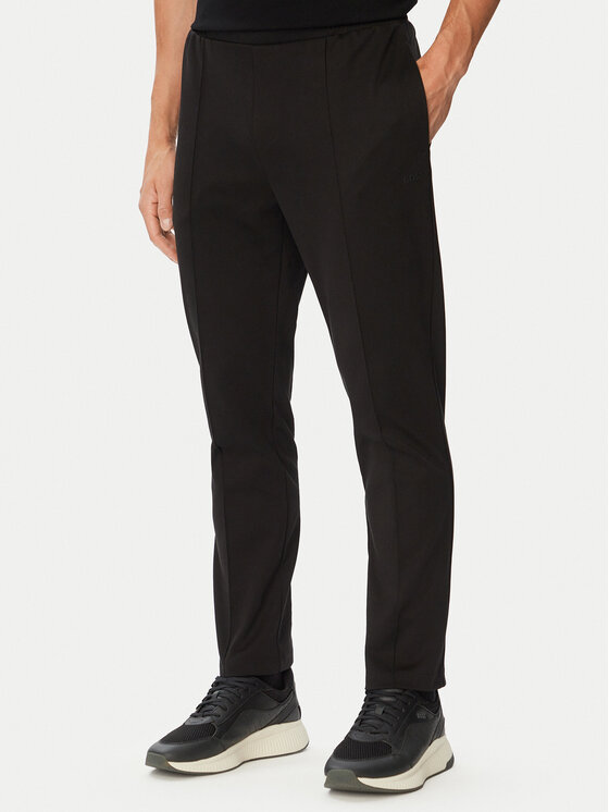 BOSS Spodnie dresowe Network Tapered 50563983 Czarny Regular Fit