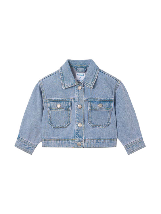Mayoral Kurtka jeansowa 3454 Niebieski Regular Fit