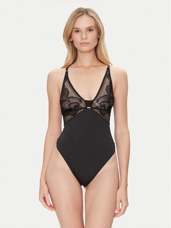 BOSS Body Peony Lace 50545017 Czarny