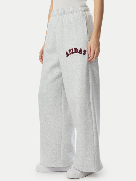 adidas Spodnie dresowe Adidas Damskie 3-Stripes KU0333 Szary Loose Fit