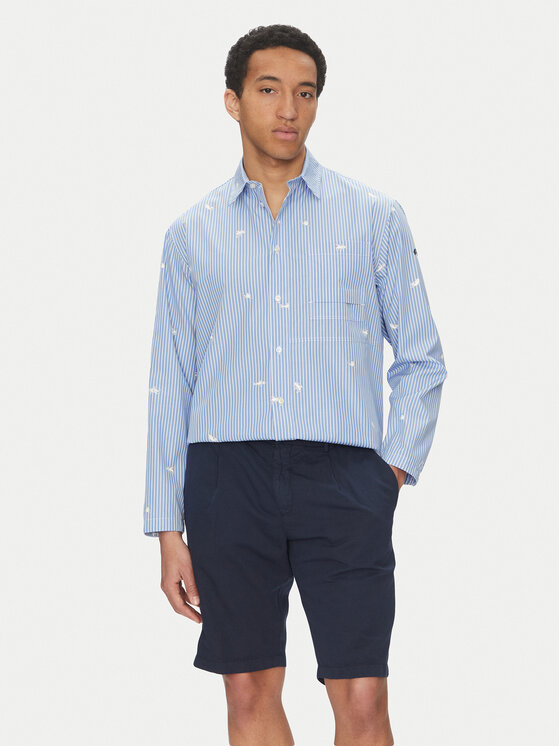 Paul&Shark Koszula 25413240 Niebieski Relaxed Fit