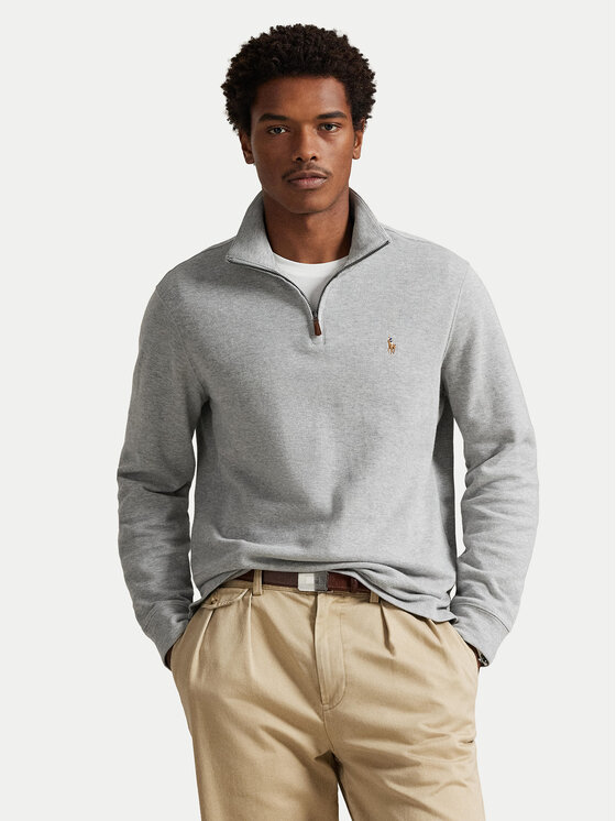 Polo Ralph Lauren Sweter 710P07411003 Szary Regular Fit