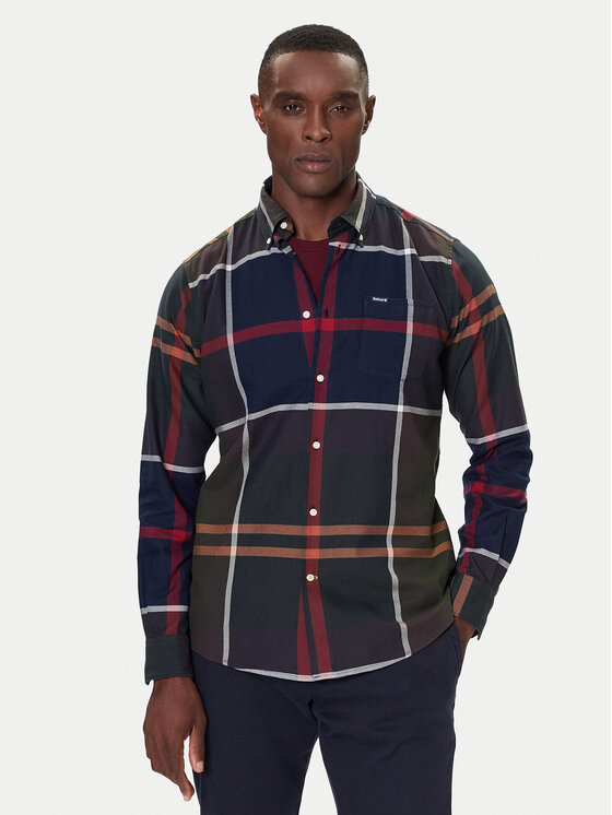 Barbour Koszula Dunoon MSH4980TN51 Granatowy Regular Fit