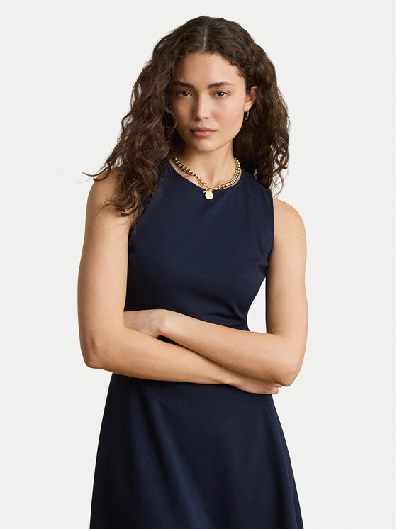 LAUREN RALPH LAUREN Sukienka koktajlowa 200980935004 Granatowy Regular Fit
