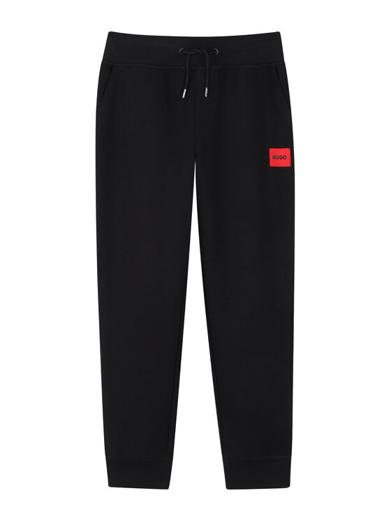 HUGO Spodnie dresowe G01182 S Czarny Regular Fit