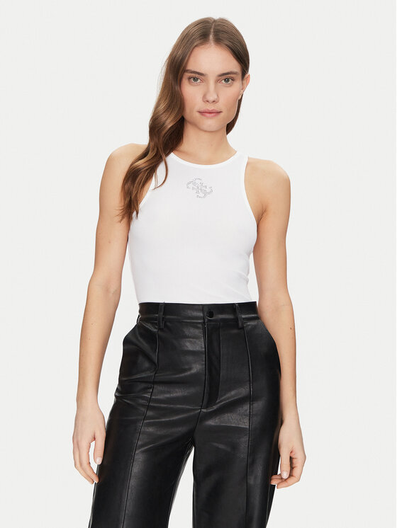 Guess Top W5GP57 KCV52 Biały Regular Fit