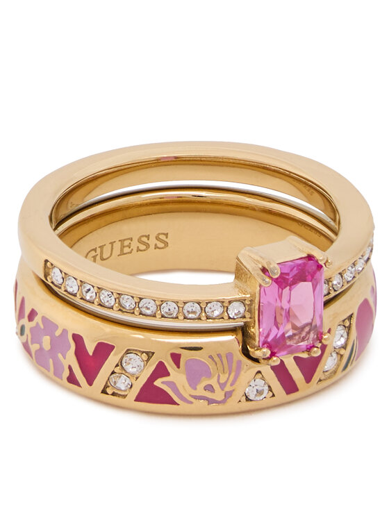 Guess Pierścionek JUBR06 421JW Złoty