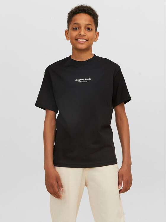 Jack & Jones Junior T-Shirt Vesterbro 12242827 Czarny Loose Fit