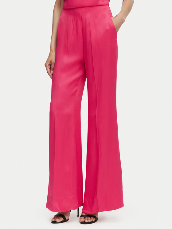 ACCESS FASHION Spodnie palazzo 63-5082-875 Różowy Wide Leg