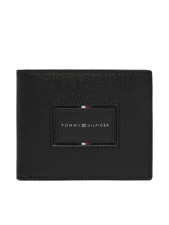 Tommy Hilfiger Portfel Th Foundation Cc And Coin AM0AM14506 Czarny