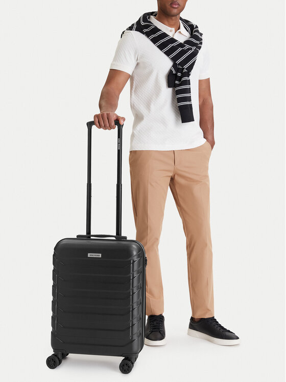 GINO ROSSI Walizka kabinowa CEO-GIN-S-001-05-BLACK2 Czarny