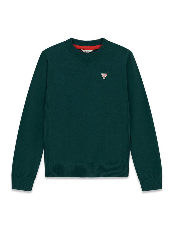 Guess Sweter L0YR03 Z2VV0 Zielony ciemny Regular Fit