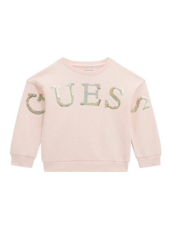 Guess Bluza K5BQ04 KAD74 Różowy Regular Fit