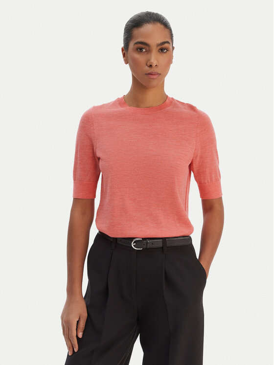 BOSS Sweter Farbella 50544996 Różowy Slim Fit