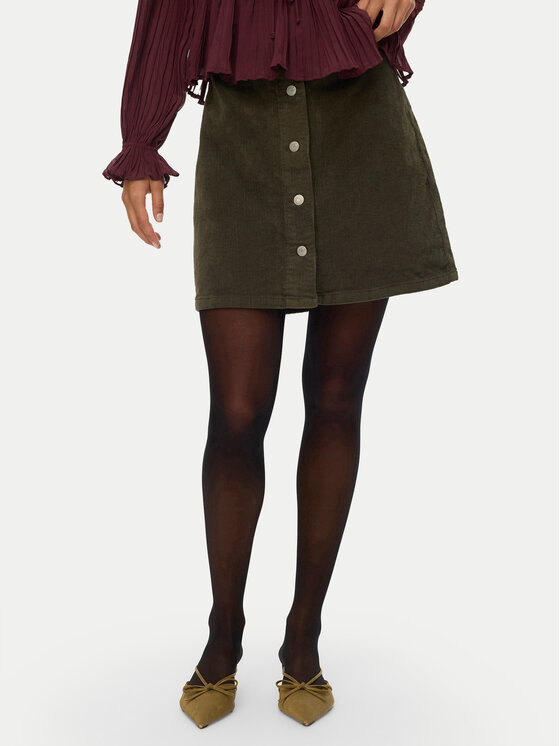 Vero Moda Spódnica mini Etta 10315342 Zielony Regular Fit
