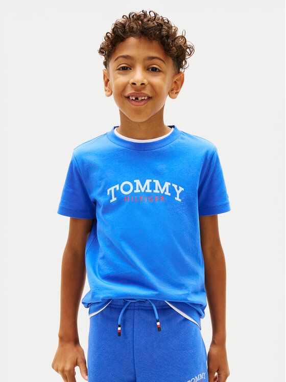 Tommy Hilfiger T-Shirt KB0KB10263 Niebieski Regular Fit