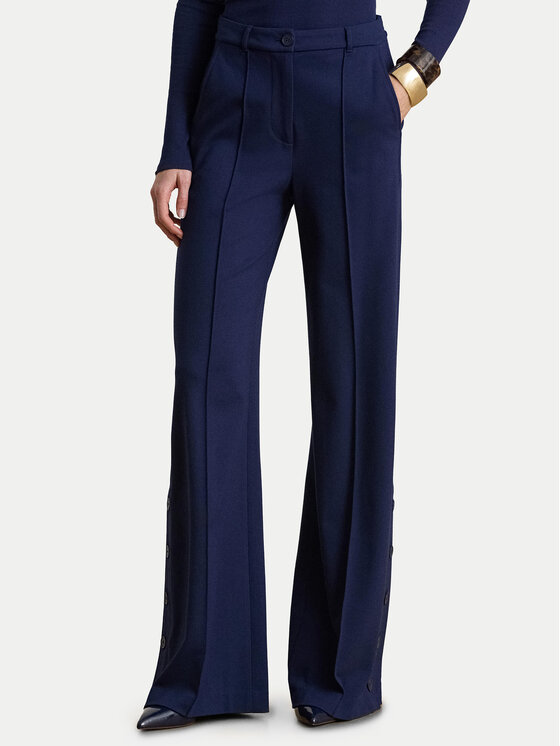 LAUREN RALPH LAUREN Spodnie materiałowe 200P09084001 Granatowy Wide Leg
