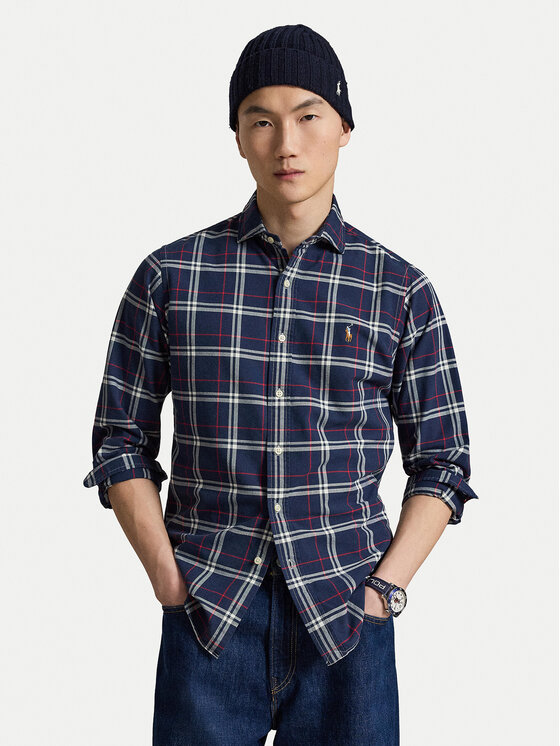 Polo Ralph Lauren Koszula 710B30241002 Granatowy Custom Fit