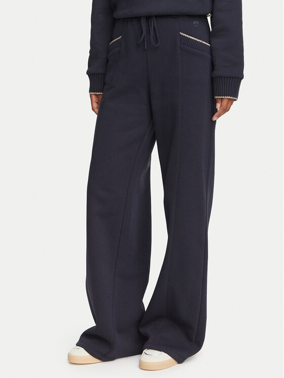Guess Spodnie dresowe W6YB31 K5319 Granatowy Wide Leg