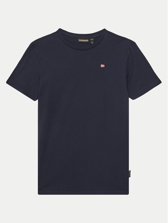 Napapijri T-Shirt Salis SS 2 NP0A4GEH1761 D Granatowy Regular Fit