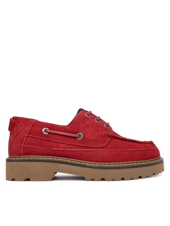 Tommy Jeans Półbuty Tjw Archive '01 Low Boat Shoe EN0EN03157 Czerwony