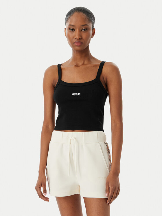 Guess Top V6GP16 K3180 Czarny Regular Fit