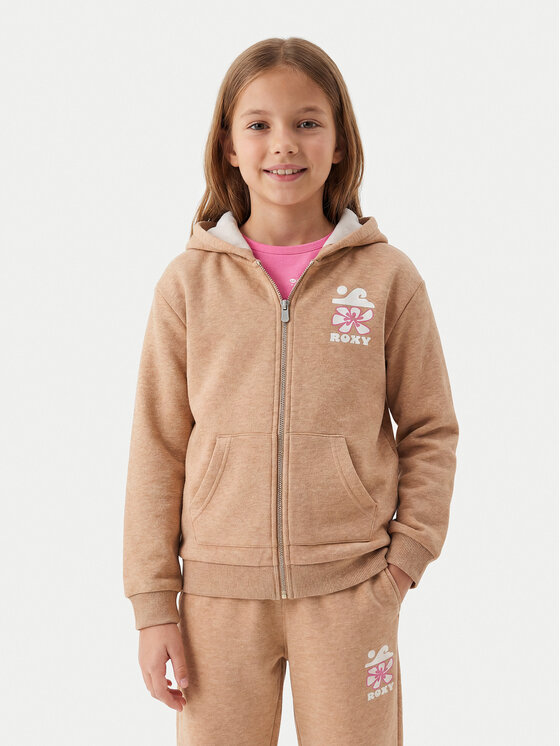 Roxy Bluza Surf Feeling ERGFT04020 Beżowy Relaxed Fit