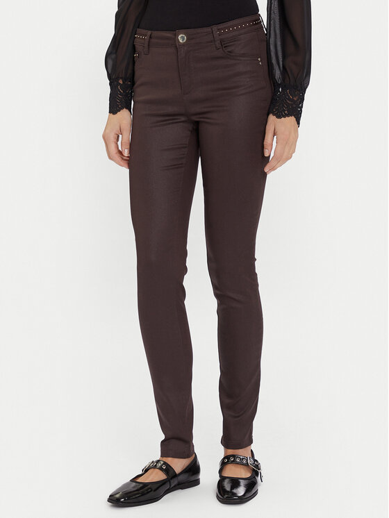 Morgan Jeansy 252-PALAO Brązowy Slim Fit