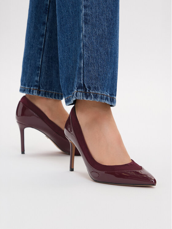 Nine West Szpilki CEO-CD26-009-1 Bordowy