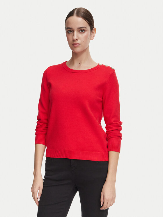 Morgan Bluzka 262-MKISSO Czerwony Slim Fit