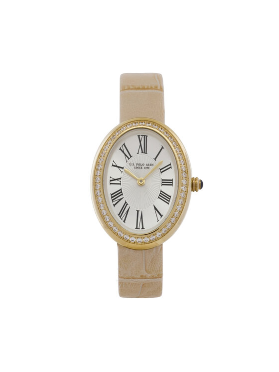 U.S. Polo Assn. Zegarek Ophelia USP8506YG Beżowy