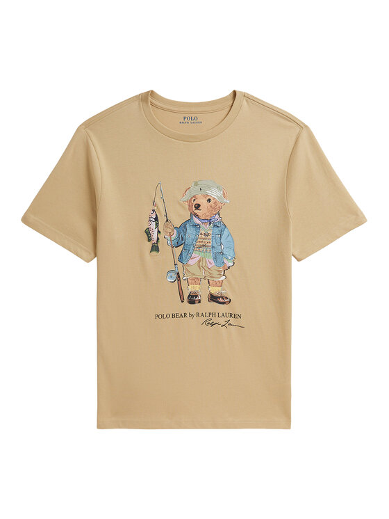 Polo Ralph Lauren T-Shirt 323B20172001 Beżowy Regular Fit