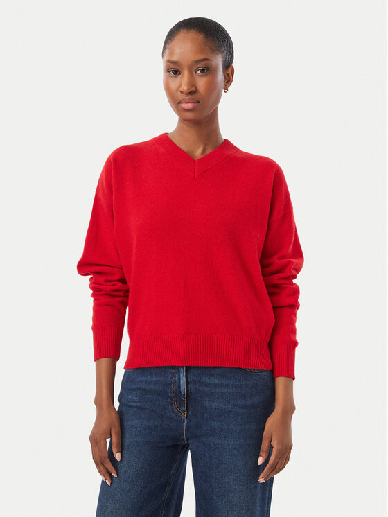 Marella Sweter Buono 2623366222 Czerwony Regular Fit