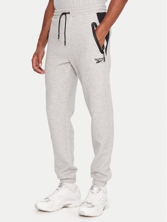 Reebok Spodnie dresowe RK25145CCM Szary Regular Fit