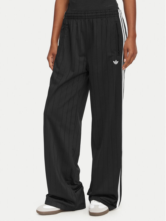 adidas Spodnie dresowe Pinstripe Firebird KS6787 Czarny Loose Fit