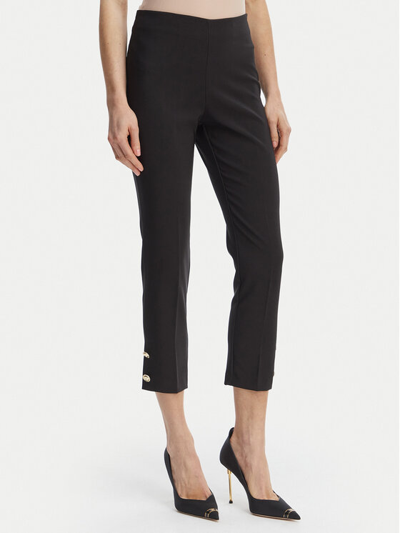 Rinascimento Spodnie materiałowe CFC0128641003 Czarny Slim Fit