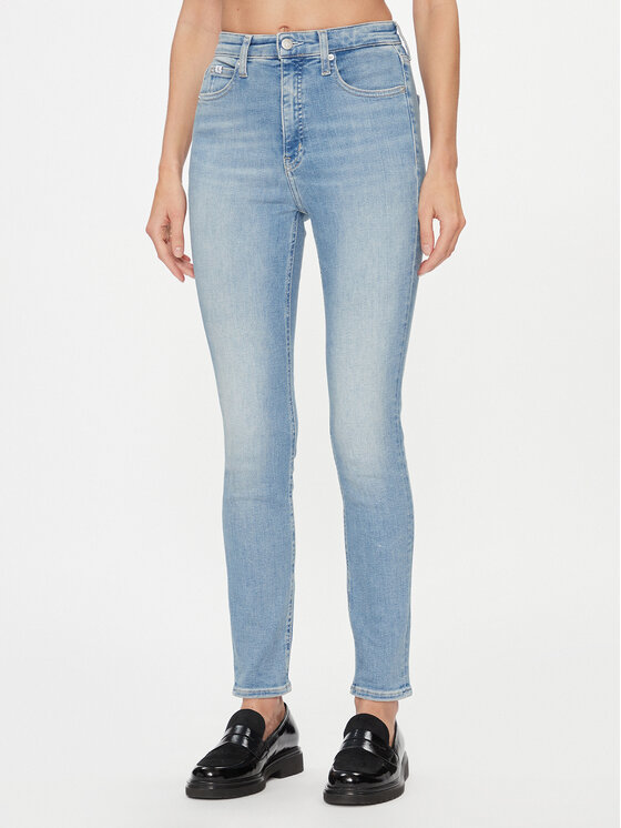 Calvin Klein Jeans Jeansy J20J222142 Niebieski Skinny Fit