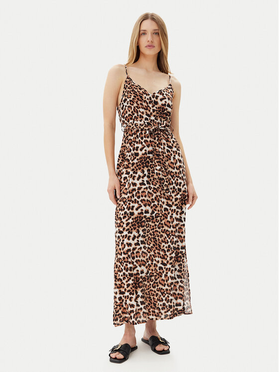 Vero Moda Sukienka letnia Easy 10307995 Brązowy Regular Fit