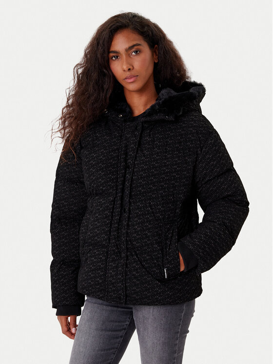 KARL LAGERFELD Kurtka zimowa A4W15042 Czarny Regular Fit