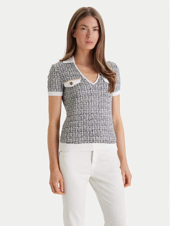 Guess Sweter W6RR27 Z0361 Szary Regular Fit